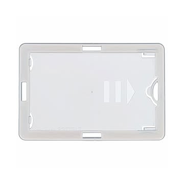 （まとめ） ライオン事務器 名札用ホルダータテヨコ兼用型 ソフトタイプ（IDカード用） ホワイト N209H-5P 1パック（5枚） 【×5セット】