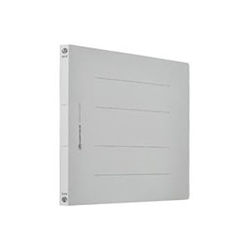 (業務用20セット) フラットファイル/紙バインダー 【A4/2穴 10冊入り】 ヨコ型 グレー(灰) D018J-GY