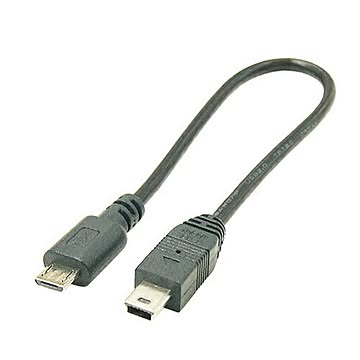 変換名人 USBケーブル20cm microHOST to miniHOST USBMCH-M5H20
