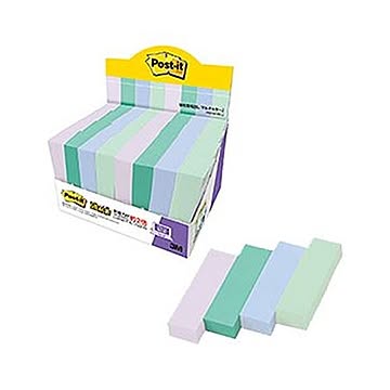 （まとめ）3M ポスト・イット 強粘着見出しマルチカラー2 50×15mm 4色 7001SS-MC-2 1パック（32冊）【×10セット】
