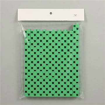 (まとめ)アーテック Artecブロック/カラーブロック 【基本四角】 100pcs ABS製 黄緑 【×5セット】