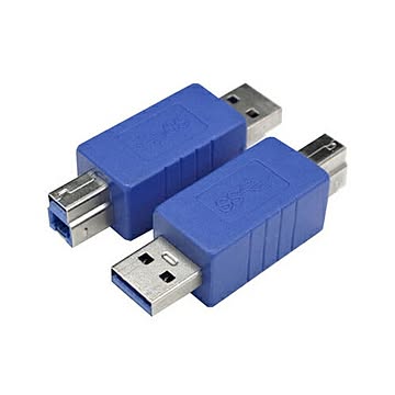 変換名人 変換プラグ USB3.0 A(オス)-B(オス) USB3AA-BA