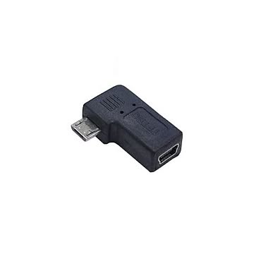 (まとめ)変換名人 変換プラグ USB mini5pin→microUSB 左L型 USBM5-MCLLF×20セット