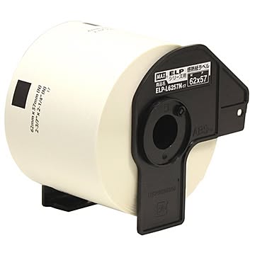 （まとめ）マックス 感熱ラベルプリンタ用ラベル ELP-L6257N17 530枚 ×6セット