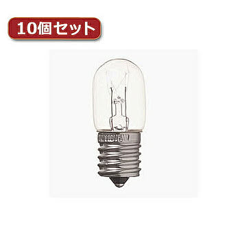 YAZAWA ナツメ球 E17 15W クリア10個セット T201715CX10 管理No. 4560352860722