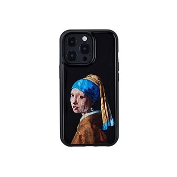 ikins 天然貝ケース for iPhone 13 Pro 真珠の耳飾りの少女 I21068i13P