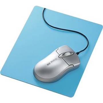 （まとめ） サンワサプライ ずれないマウスパッド ブルー MPD-NS1BL 1枚 【×4セット】