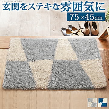 スミノエ 玄関マット〔ビコロール〕 75x45cm