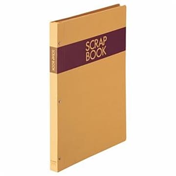 (まとめ) ライオン事務器 スクラップブック B4タテ クラフト台紙28枚付 背幅25mm No.560 1冊 【×10セット】