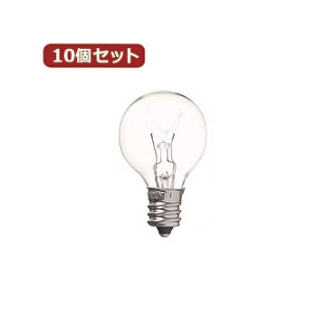 （まとめ）YAZAWA 10個セット ベビーボール球20WクリアE12 G301220CX10【×2セット】