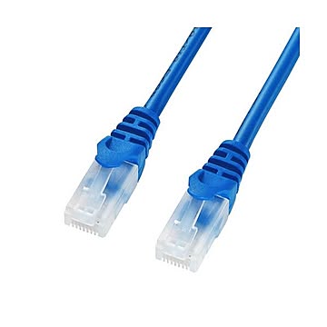 まとめサンワサプライ ツメ折れ防止CAT5eLANケーブル ブルー 0.5m LA-Y5TS-005BL 1本×10セット