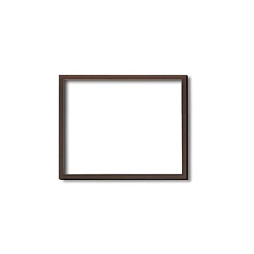 デッサン額縁/フレーム 【八ツ切サイズ 303×242mm】 ブラウン 壁掛けひも付き 化粧箱入り 5767