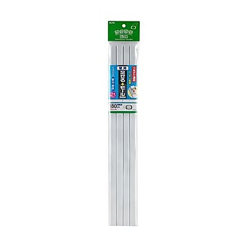 （まとめ）ELPA 足せるモール 壁用1号45cm テープ付 ホワイト PSM-N145P4（W）1パック（4本）【×10セット】