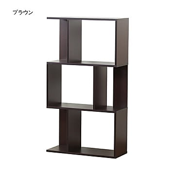 シェルフ 3段 組立式 ジーグ IW-1205 幅59x奥行24x高さ105.9cm 岩附