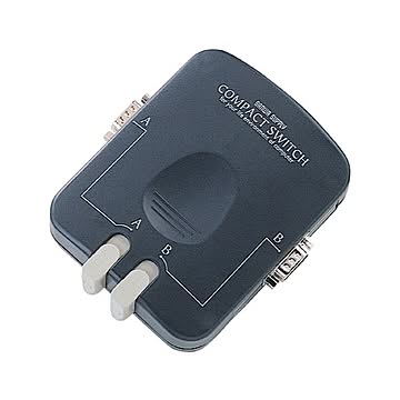 (まとめ)サンワサプライ コンパクト切替器(シリアル用) SW-CP21SP【×2セット】