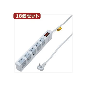 YAZAWA 18個セット 雷ガード・ブレーカー集中SW付10個口 Y02FSBK1012WHX18