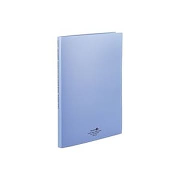 (業務用10セット) LIHITLAB クリアファイル/ポケットファイル 【A4/タテ型】 ポケット差替式 N-5015 青