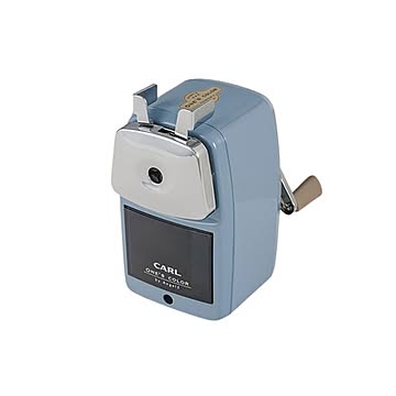 （まとめ） カール事務器 エンゼル5 プレミアム3 鉛筆削器 ライトブルー 【×3セット】