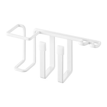 tower タワー (山崎実業) フィルムフックベビー用歯磨きセットホルダー Self-Adhesive Baby Toothbrush Set Holder ランドリー 洗面台 洗面所 浮かせて収納