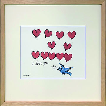 美工社 Andy Warhol I LOVE YOU SO, C. 1958 S-size