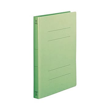 (まとめ) TANOSEE フラットファイル（厚とじW） A4タテ 250枚収容 背幅28mm 緑 1セット（10冊）  【×10セット】