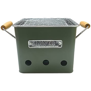 SLOWER BBQ STOVE Alta ポータブル グリル Sサイズ オリーブ