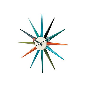 GEORGE NELSON CLOCK ジョージネルソンクロック Sunburst Clock サンバーストクロック GN396 / 掛時計 掛け時計 壁掛け時計 直径Φ48cm シンプル 大型