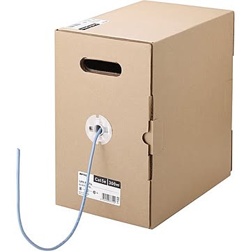 バッファロー Cat5e LANケーブル 300m 撚線 ブルー BL5EW3000BL