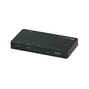 ラトックシステム 4K HDMIディスプレイ/USBキーボード・マウス パソコン切替器 （USB-C/Aパソコン対応） RS-240CA-4K