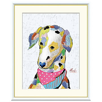 額絵 ダルメシアン 山口美咲 52x42cm 三幸