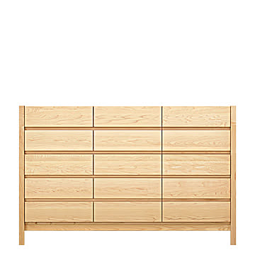 丸田木工 シーズ 幅156 5段 奥行44 チェスト 完成品 日本製 大川家具