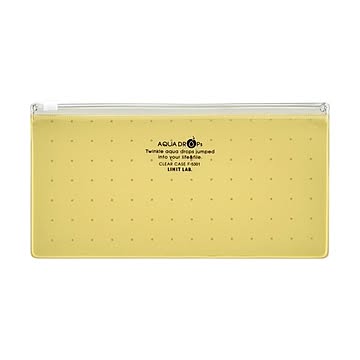 （まとめ）リヒトラブ AQUA DROPsクリヤーケース PEN（通帳）黄 F-5301-5 1枚【×30セット】
