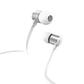 JTT hoco M63 フラットボリュームコントローラーイヤホン シルバー M63-FVEP-SV