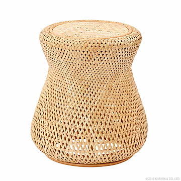 キムラ サンフラワーラタン スツール 座面高40cm 幅38cm C448ND