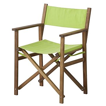 折りたたみ椅子 アウトドアチェア 約59cm グリーン 屋外 ディレクターチェア Patio パティオ キャンプ レジャー バーベキュー