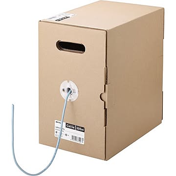 バッファロー Cat5e LANケーブル 300m 単線 ライトブルー BL5E3000LB