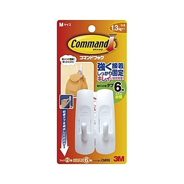 （まとめ） 住友スリーエム コマンド(TM)フック CMR6 白 2個入 【×5セット】