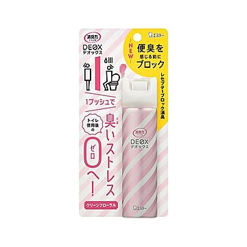 （まとめ） エステー 消臭力DEOXトイレ用スプレー クリーンフローラル 【×10セット】