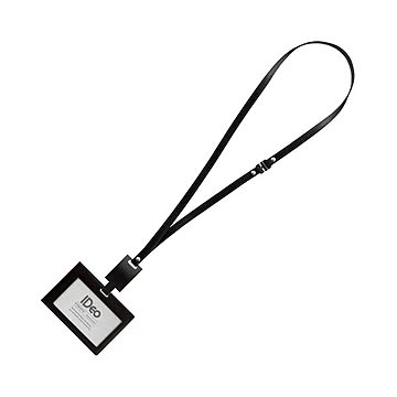 コクヨ ネームカードホルダー（IDeoHUBSTYLE）名刺・IDカード用 ヨコ型 黒 NM-RK195D 1個