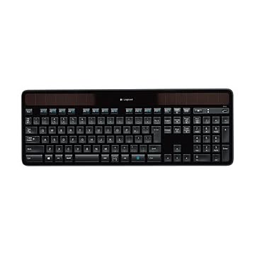 ロジクール ワイヤレスソーラーキーボード k750r ブラック K750r 1台