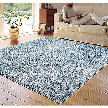 アスワン スーパークールストリーム ラグマット 接触冷感 -2℃ スプラッシュブルー 190×240cm
