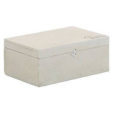 moku 3個セット 木製 収納ボックス ふた付き 幅30.5×奥行20×高さ12.5cm ホワイト