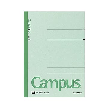 (まとめ) コクヨ キャンパスノート(特殊罫) A4 無地 40枚 ノ-201W 1セット(10冊)  【×5セット】