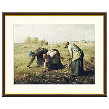 額絵 落穂拾い ジャン＝フランソワ・ミレー 61x49.5cm 三幸