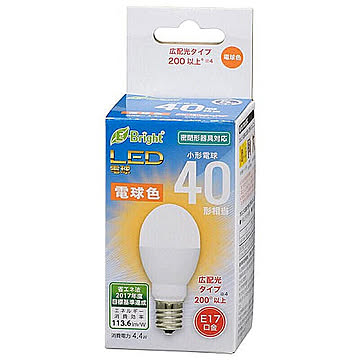 オーム電機 OHM LDA4L-G-E17AS20 LED電球 管理No. 4971275636316