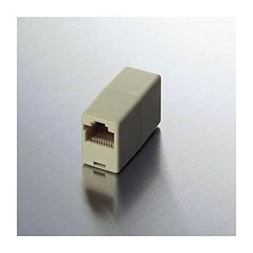 （まとめ）エレコム RJ45延長アダプタ LD-RJ45TJJA【×10セット】