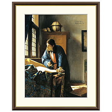 額絵 地理学者 ヨハネス・フェルメール 61x49.5cm 三幸