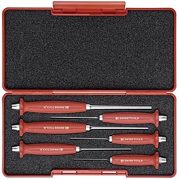 PB SWISS TOOLS 758SET ハンドル付平行ピンポンチ BOXセット