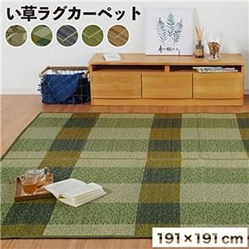消臭い草 ラグマット/絨毯 裏：不織布 防滑 抗菌 防臭 湿度調整効果 〔リビング〕【代引不可】
