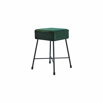 SIKAKU シカク HONI LOW STOOl -SIKAKU- HONI ロースツール 四角 11321 / 11322 / 11323 別珍 クロカワ鉄 イス 椅子 いす 昭和レトロ